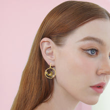 Load image into Gallery viewer, Tale of the Butterfly dangling earrings in yellow
