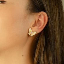 Load image into Gallery viewer, Tale of the Butterfly stud earrings in Pink
