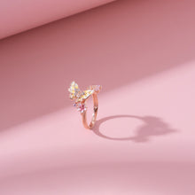 Load image into Gallery viewer, Tale of the Butterfly ring Small  in Pink
