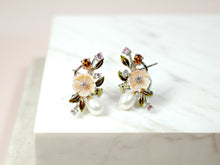 Load image into Gallery viewer, Anthia Jewelry Sea Floral Shell Stud Silver Earrings
