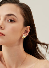 Load image into Gallery viewer, Anthia Jewelry Spring Fling Synthetic White Opal Cushion Cut Silver Earrings

