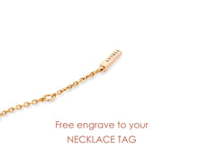 Load image into Gallery viewer, Wildflower dainty pink gold pendant on chain with cz., everyday jewelry, gift, promise necklace, friendship necklace
